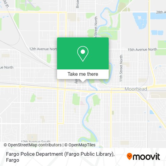 Fargo Police Department (Fargo Public Library) map
