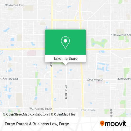 Mapa de Fargo Patent & Business Law
