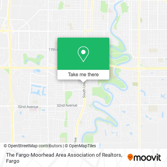 The Fargo-Moorhead Area Association of Realtors map