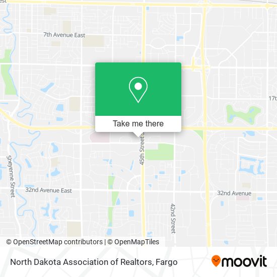 Mapa de North Dakota Association of Realtors