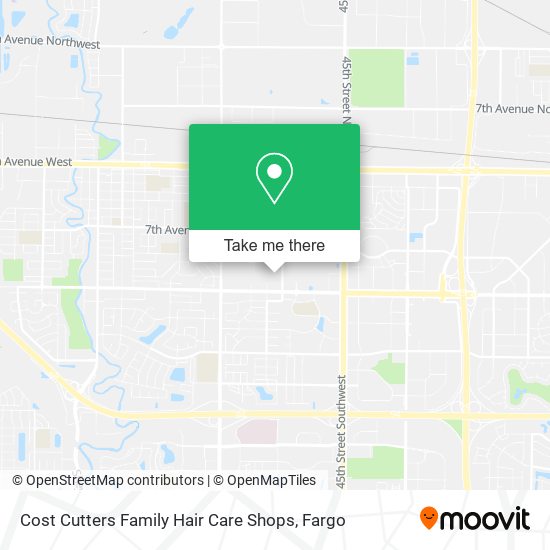 Mapa de Cost Cutters Family Hair Care Shops