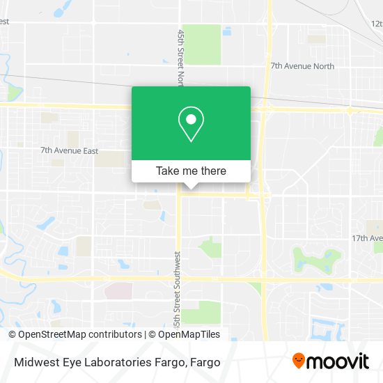 Mapa de Midwest Eye Laboratories Fargo