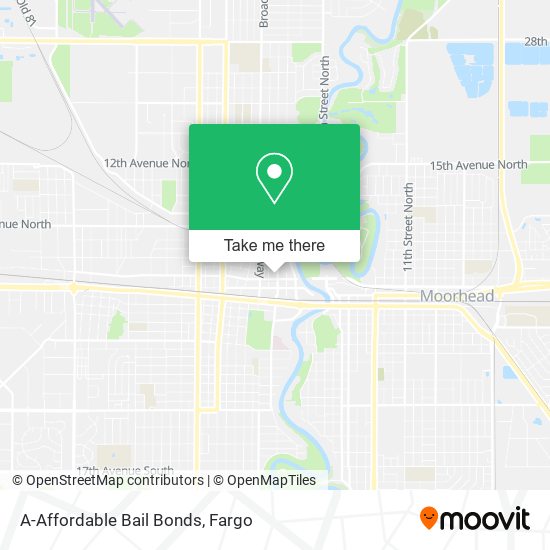 A-Affordable Bail Bonds map