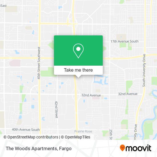 Mapa de The Woods Apartments