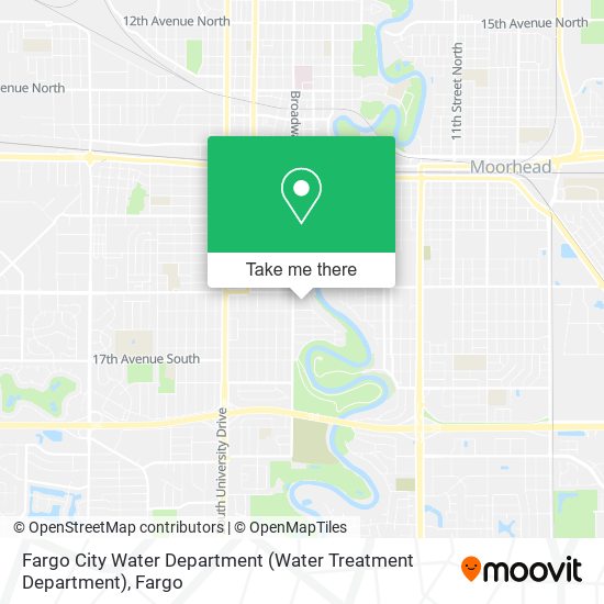 Mapa de Fargo City Water Department (Water Treatment Department)
