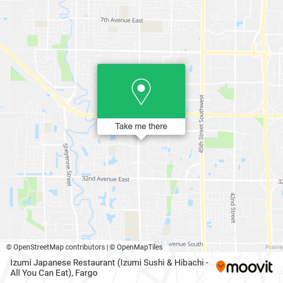 Mapa de Izumi Japanese Restaurant (Izumi Sushi & Hibachi - All You Can Eat)