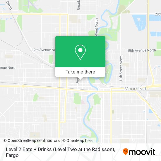 Mapa de Level 2 Eats + Drinks (Level Two at the Radisson)