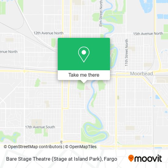 Bare Stage Theatre (Stage at Island Park) map