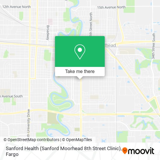 Mapa de Sanford Health (Sanford Moorhead 8th Street Clinic)