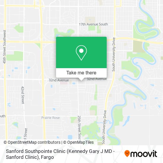 Sanford Southpointe Clinic (Kennedy Gary J MD - Sanford Clinic) map