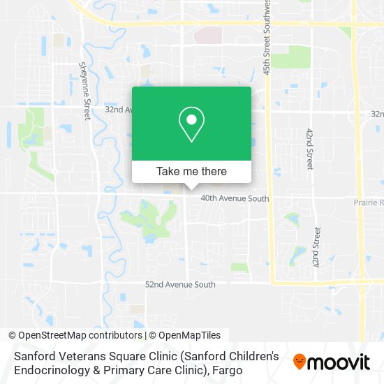 Sanford Veterans Square Clinic (Sanford Children's Endocrinology & Primary Care Clinic) map