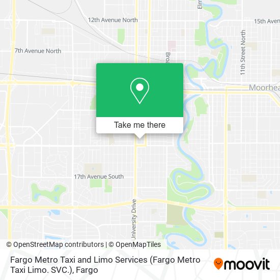 Mapa de Fargo Metro Taxi and Limo Services (Fargo Metro Taxi Limo. SVC.)