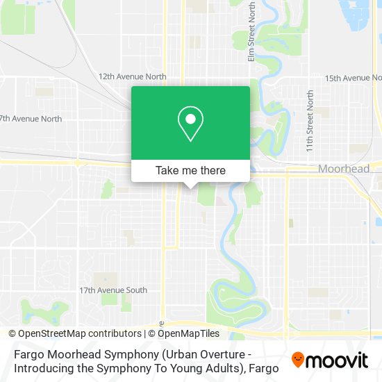 Mapa de Fargo Moorhead Symphony (Urban Overture - Introducing the Symphony To Young Adults)
