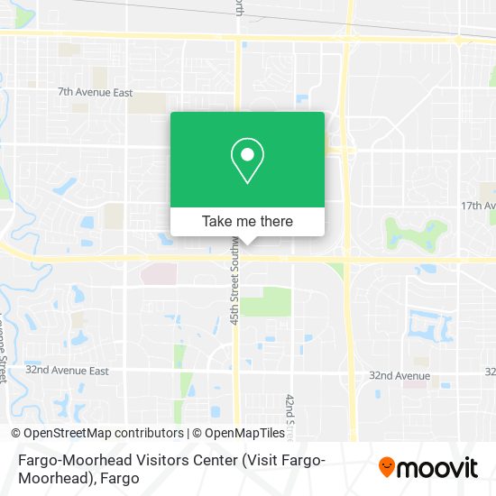 Fargo-Moorhead Visitors Center (Visit Fargo-Moorhead) map