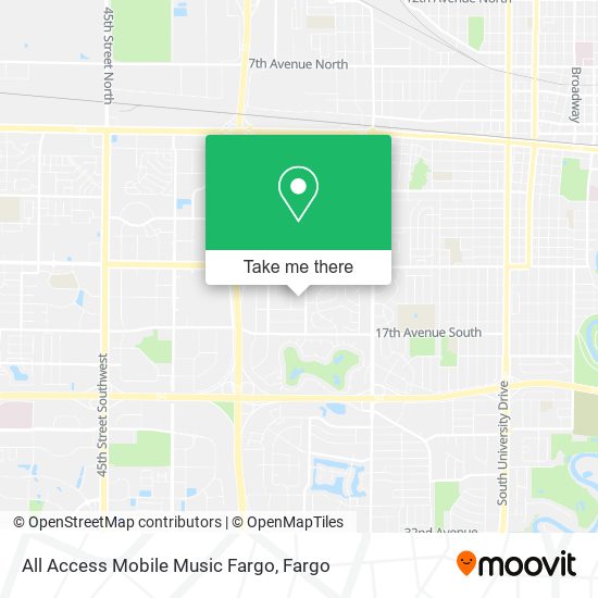 All Access Mobile Music Fargo map