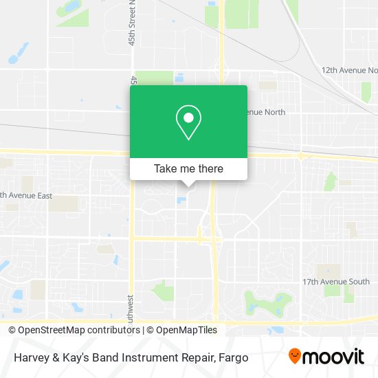 Harvey & Kay's Band Instrument Repair map