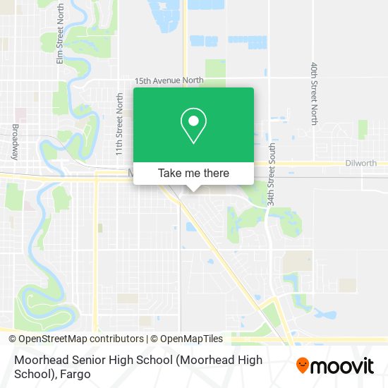 Moorhead Senior High School map