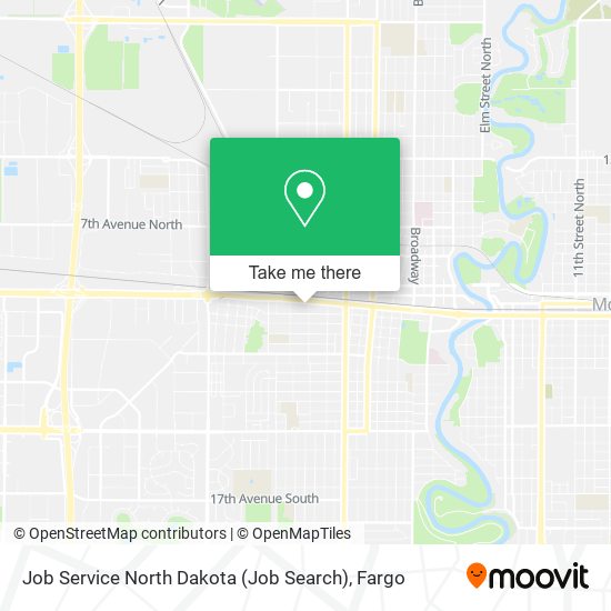 Job Service North Dakota (Job Search) map