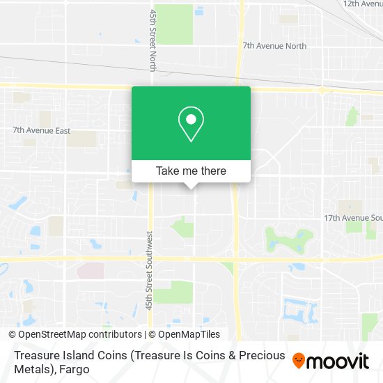 Treasure Island Coins (Treasure Is Coins & Precious Metals) map