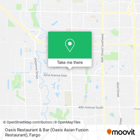 Mapa de Oasis Restaurant & Bar (Oasis Asian Fusion Restaurant)