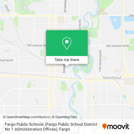 Fargo Public Schools (Fargo Public School District No 1 Administration Offices) map