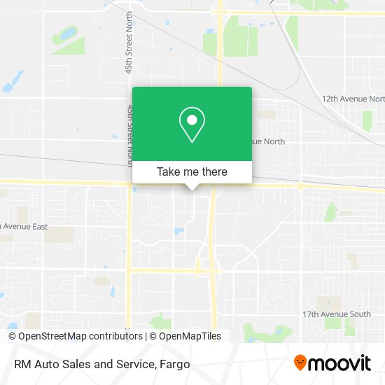 RM Auto Sales and Service map
