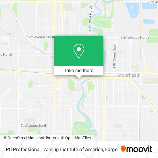 Pti Professional Training Institute of America map