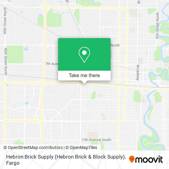 Hebron Brick Supply map