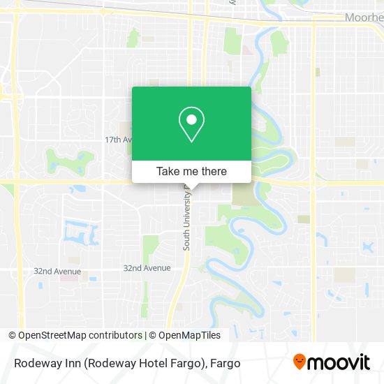 Mapa de Rodeway Inn (Rodeway Hotel Fargo)
