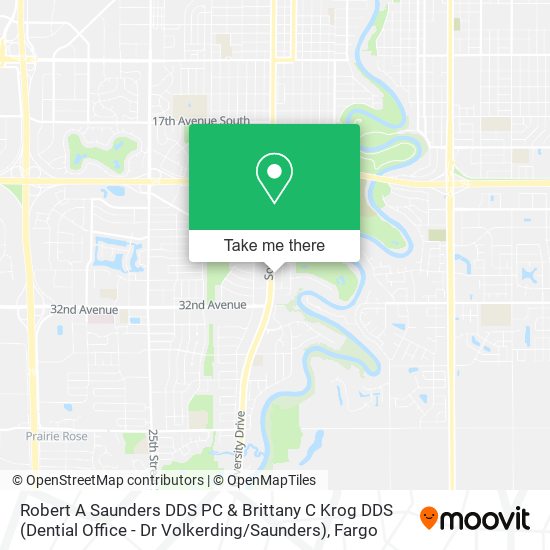 Mapa de Robert A Saunders DDS PC & Brittany C Krog DDS (Dential Office - Dr Volkerding / Saunders)