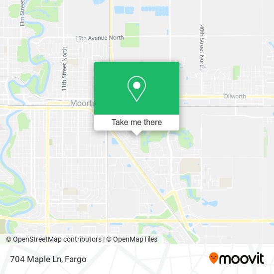 Mapa de 704 Maple Ln