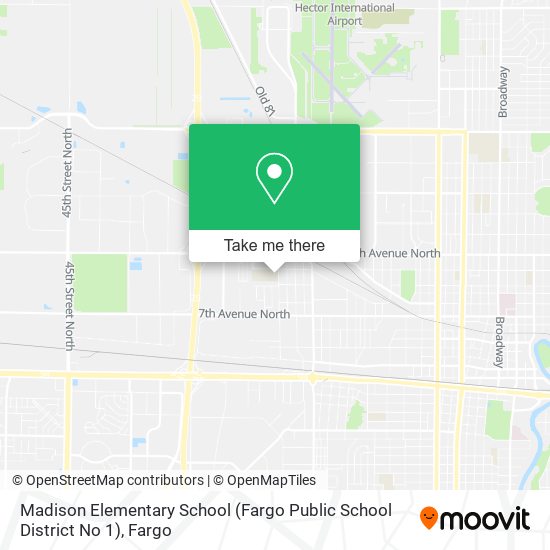 Mapa de Madison Elementary School (Fargo Public School District No 1)