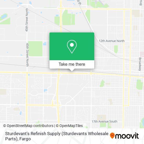 Mapa de Sturdevant's Refinish Supply (Sturdevants Wholesale Parts)