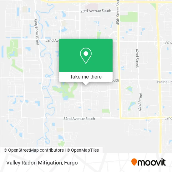 Valley Radon Mitigation map
