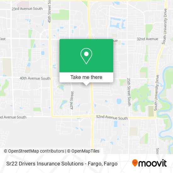 Mapa de Sr22 Drivers Insurance Solutions - Fargo