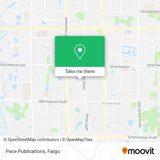 Pace Publications map