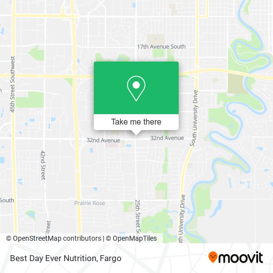 Mapa de Best Day Ever Nutrition