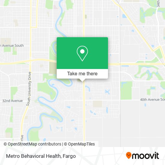 Metro Behavioral Health map