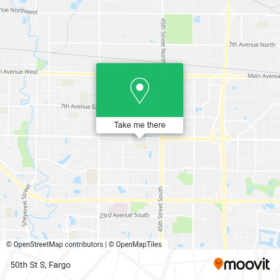 50th St S map