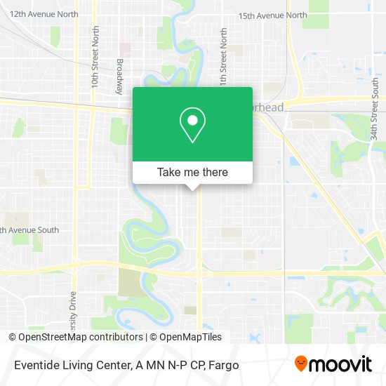 Eventide Living Center, A MN N-P CP map