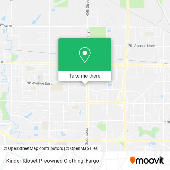 Kinder Kloset Preowned Clothing map