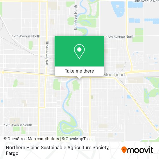 Mapa de Northern Plains Sustainable Agriculture Society