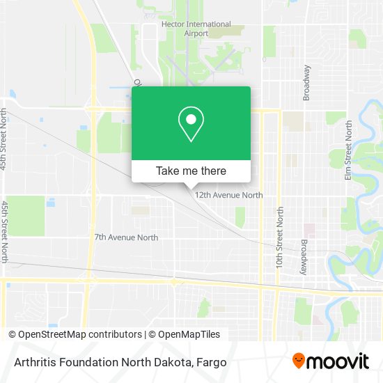 Arthritis Foundation North Dakota map