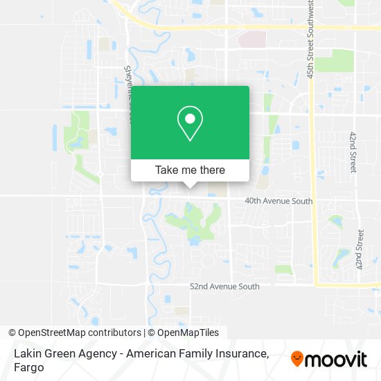 Lakin Green Agency - American Family Insurance map