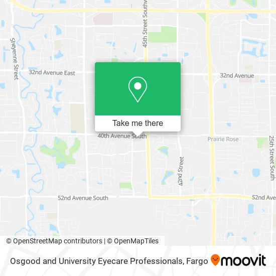 Osgood and University Eyecare Professionals map
