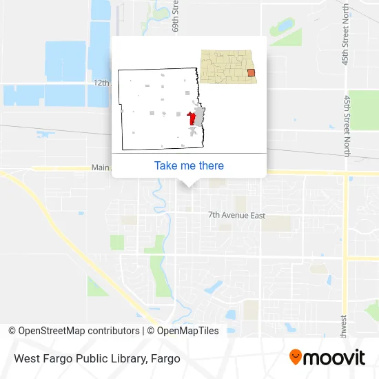 West Fargo Public Library map