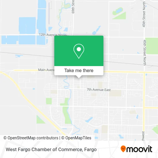 West Fargo Chamber of Commerce map
