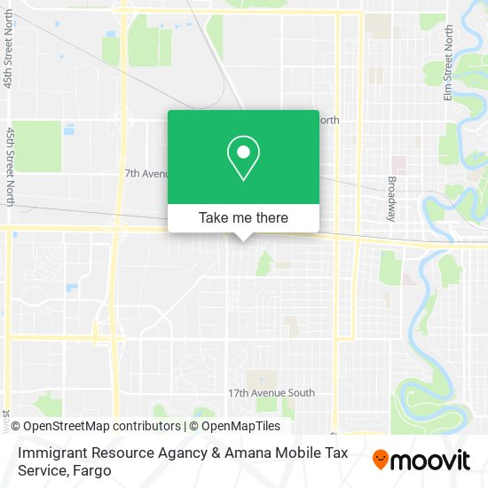 Mapa de Immigrant Resource Agancy & Amana Mobile Tax Service