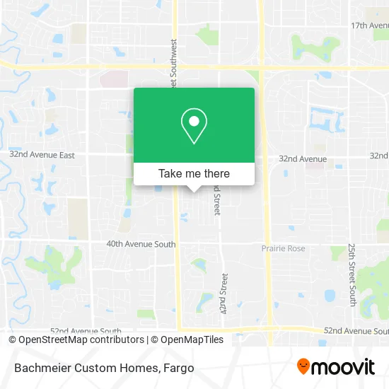 Bachmeier Custom Homes map