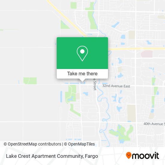 Lake Crest Apartment Community map